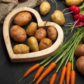 Kartoffeln Gemüse Radieschen MALTaflor